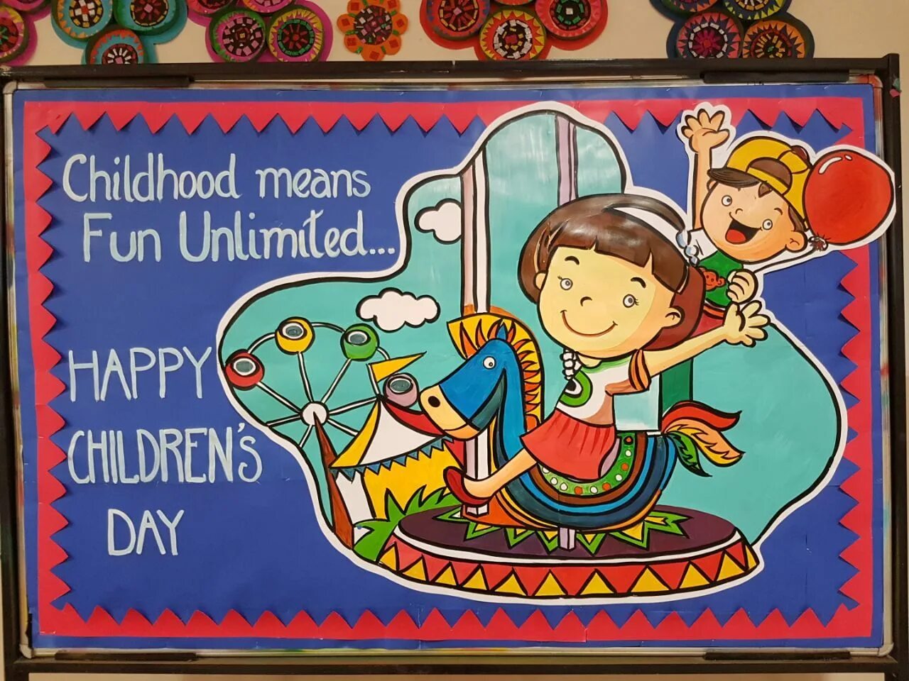 Day board. Happy children&#039;s day. children of the days. happy children cartoon.