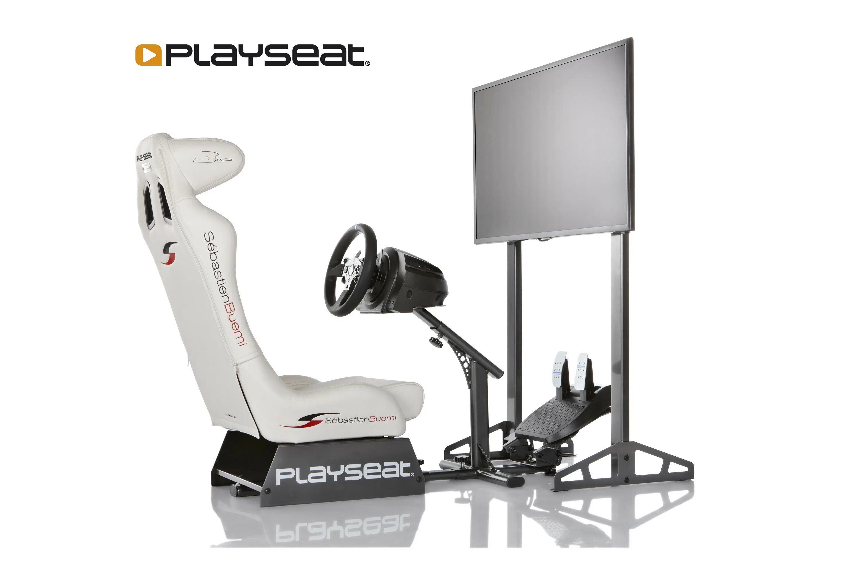 Про stand. Стойка Playseat. Playseat Evolution Pro. Стойка для руля Playseat. Мониторы для автосимулятора.