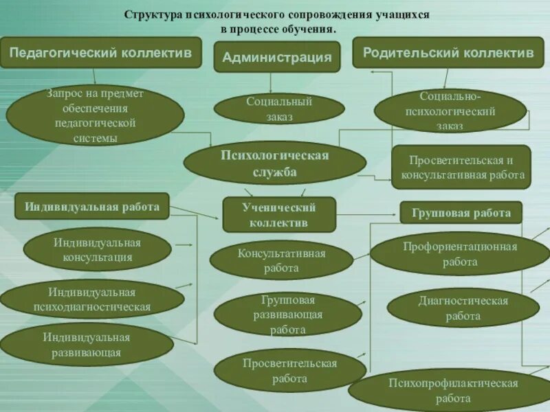 Психологическая модель сопровождения. Психологическая структура обучения. Структура психолого-педагогического сопровождения. Структура сопровождения. Структура сопровождения студентов.