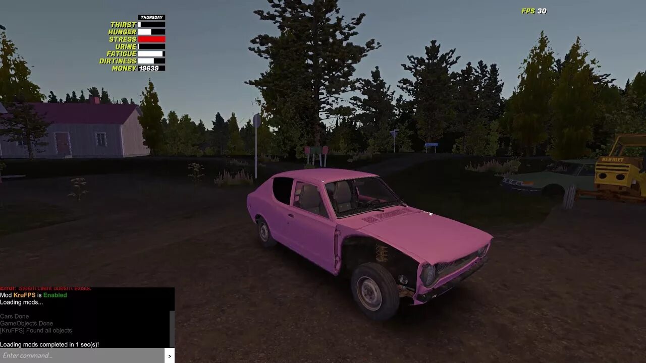 Мод на высокий ФПС на игру май саммер кар. My Summer car fps. Стресс в май саммер кар. Оптимизатор ФПС май саммер кар.