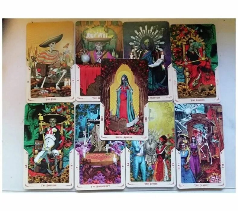 Таро Santa muerte. Санта Муэрте Таро Святой смерти. Таро Святой смерти Santa muerte Tarot. Таро Санта Муэрте галерея.