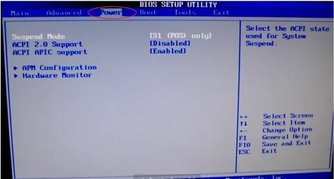 Acpi suspend