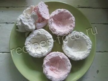 Грибочки из зефира