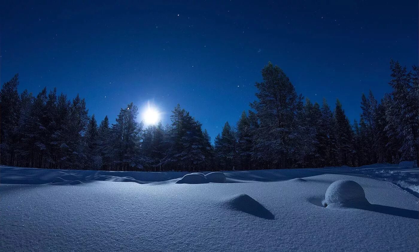 Падает снег вечер