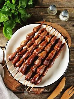 Рецепт шашлыка из куриных сердечек на мангале