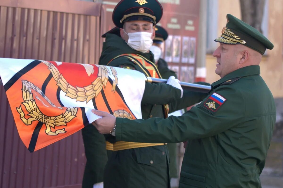 Боевое Знамя. Штандарт ВВО. Вручение Знамени. Боевое знамя нового образца