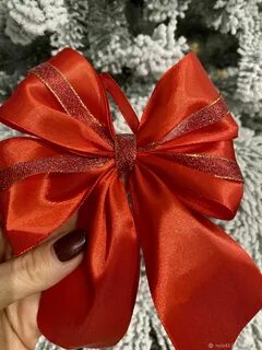 Новогодний бант своими руками