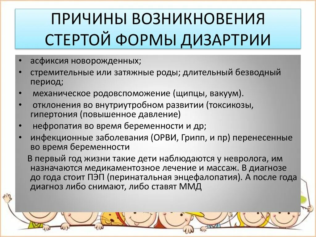 Стертая дизартрия у детей что. Причины стертой дизартрии. Основные проявления дизартрии. Стёртая форма дизартрии у дошкольников. Симптомы дизартрии логопедия.