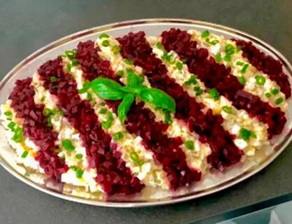 Салат полосками