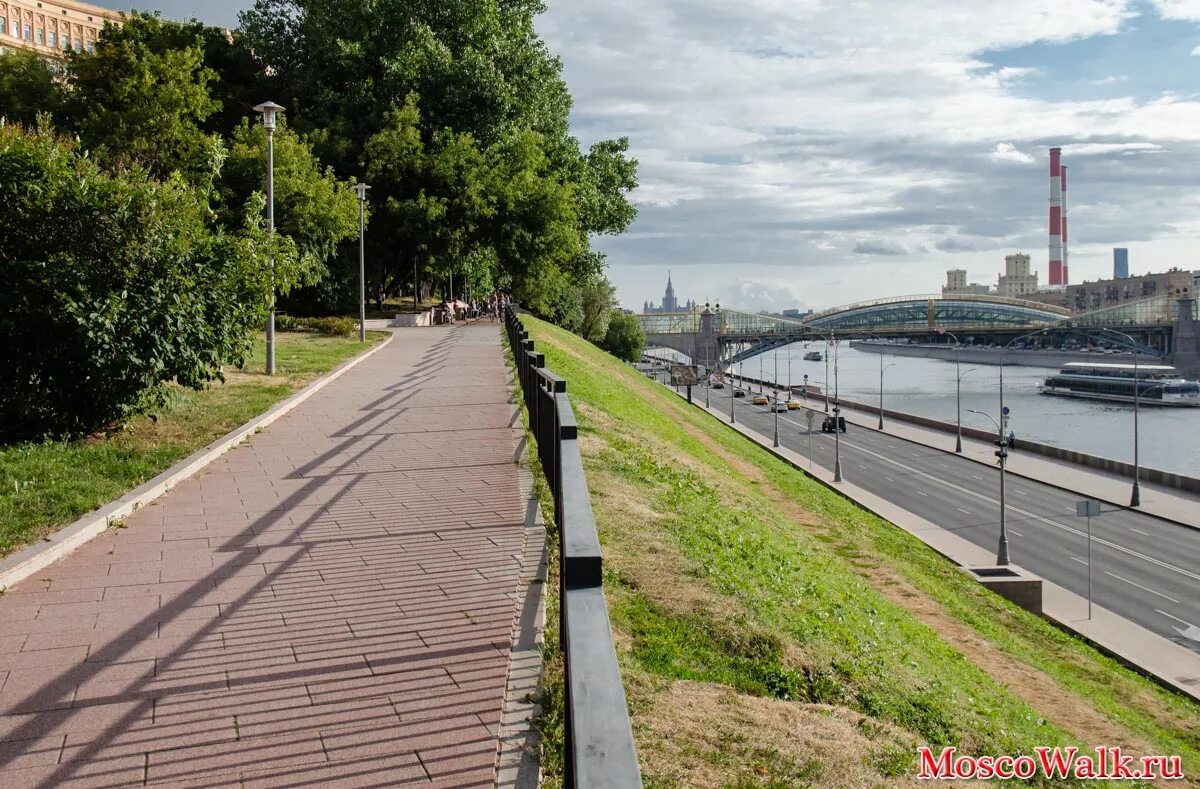 Набережные москвы для прогулок