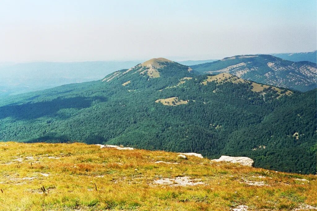 Высшая точка крымских гор высотой 1545 м
