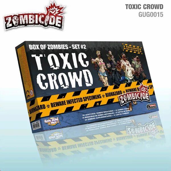 Zombie box. Zombicide: toxic crowd - box of zombies set 2. crowd box.