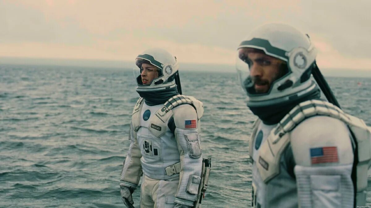 Интерстеллар (2014). Интерстеллар кадры Планета Миллер. Интерстеллар / Interstellar (2014) Blu ray. Отец космических путешествий