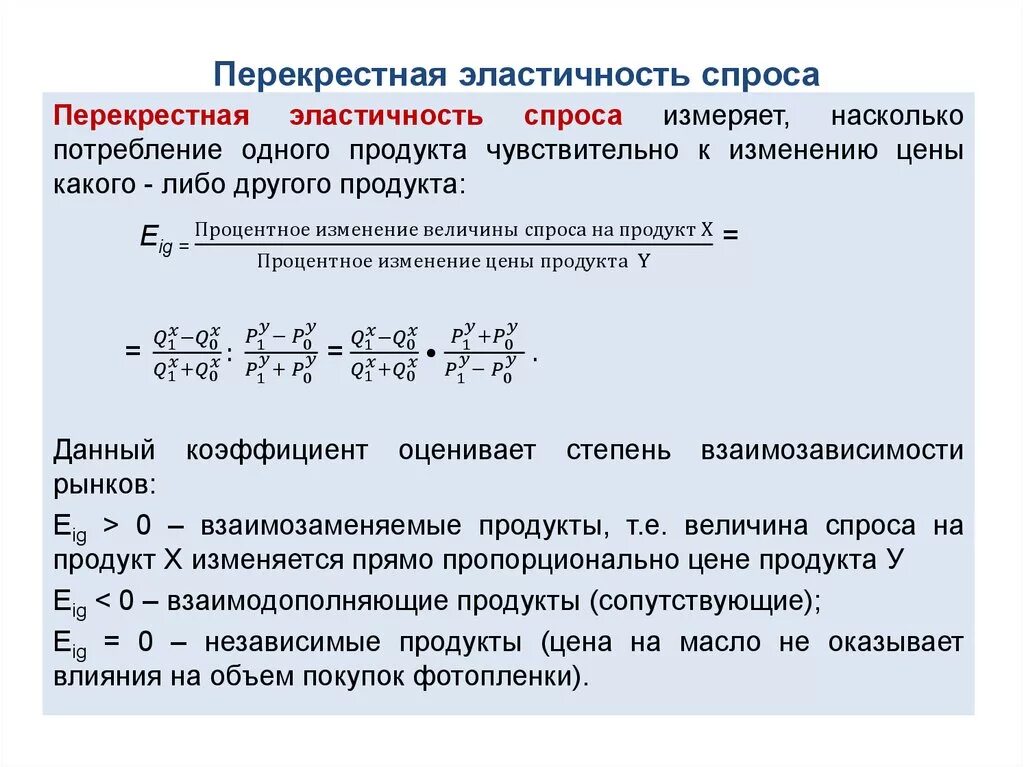 Определите коэффициенты перекрестной эластичности. Перекрестная эластичность спроса формула. Перекрестная эластичность спроса 2,5. Коэффициент перекрестной эластичности спроса формула. Формула для расчета коэффициента перекрестной эластичности спроса.