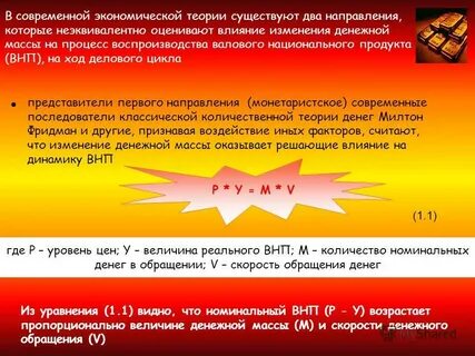 Современное состояние денег