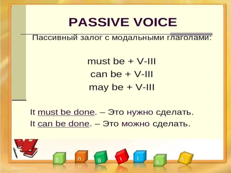 Пассивный залог с модальными глаголами в английском языке. Модальные глаголы в пассивном залоге. Модальные глаголы в пассиве в английском языке. Passive Voice в английском Модальные глаголы.