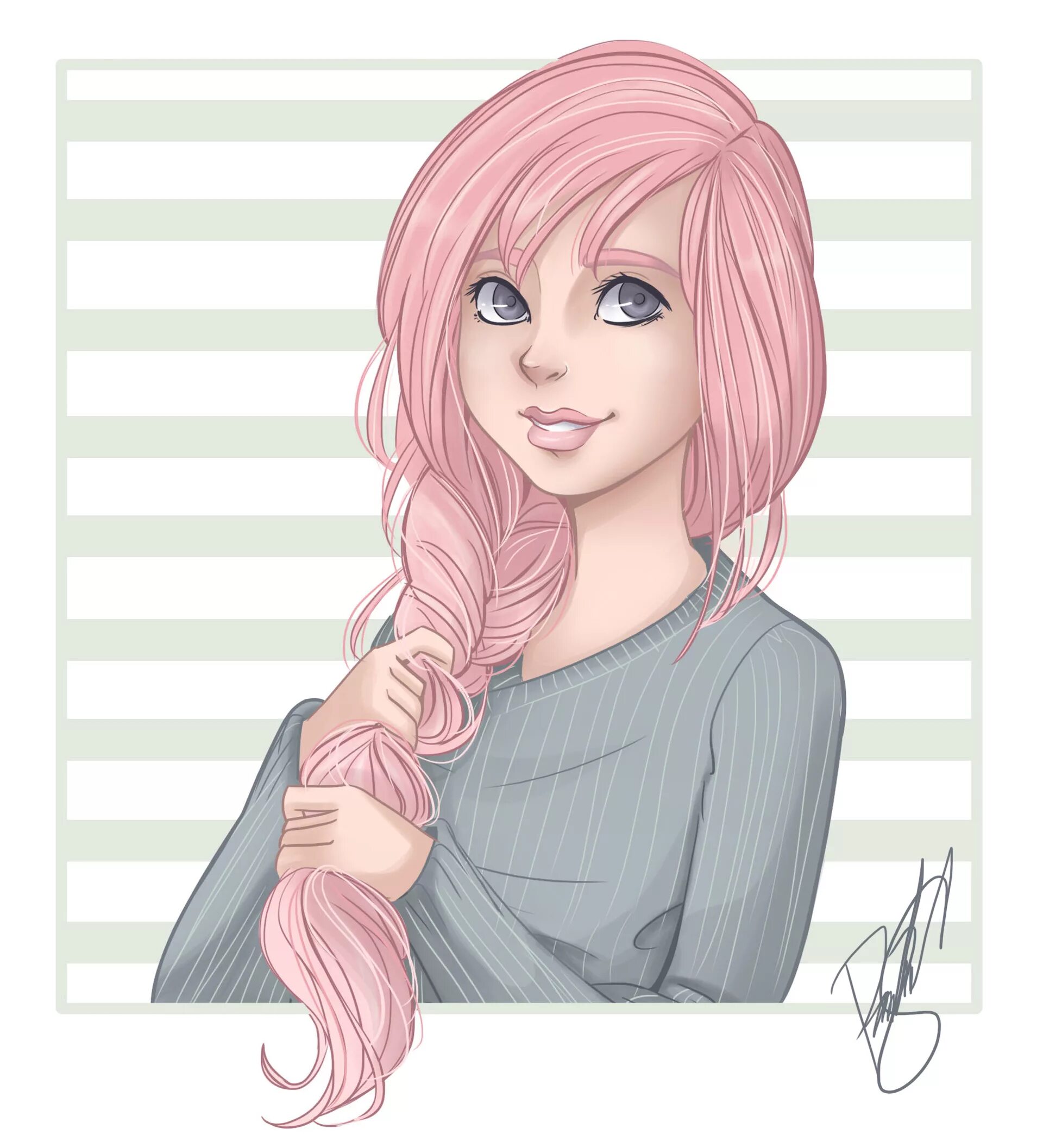 Розовые волосы. Мультяшная девочка с розовыми волосами. Розовый арт. Мультяшка с розовыми волосами. Розовая нарисованная девочка