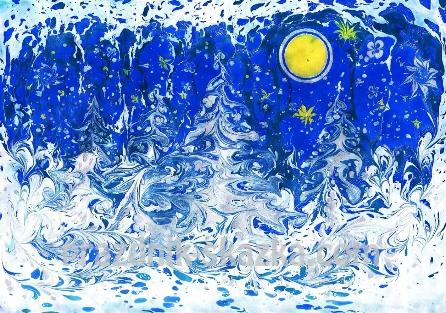 Конкурс волшебные узоры зимы. Необычная техника рисования. морозные узоры рисунок. рисование на воде. рисование эбру зима.