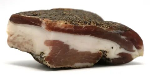 Guanciale - lard from pork cheek. 