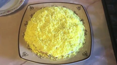 Салат мимоза без картошки и масла
