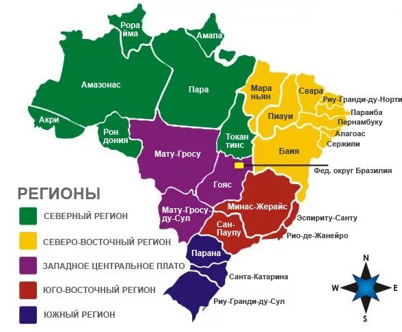 Бразилия на мировом рынке. Экономические районы ,hfpbkbкарта. Районы Бразилии на карте. Территориально административное деление Бразилии. Административно территориальное деление Бразилии карта.