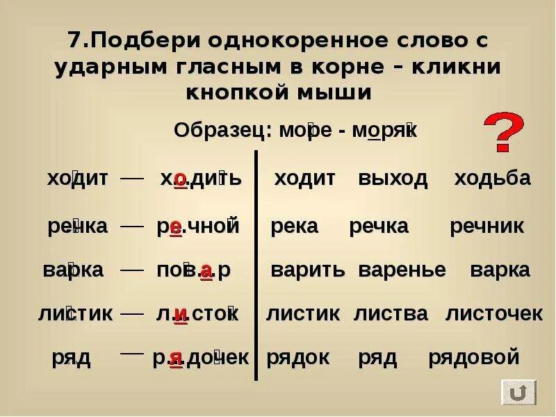 Подбери проверочное слово река. Однокоренные проверочные слова. Подобрать проверочное слово. Проверяемые слова. Однокоренные слова проверочные слова.