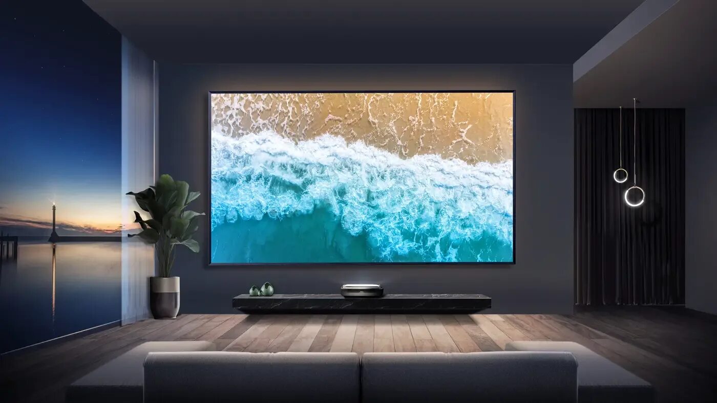 Hisense телевизоры 100 дюймов. Лазерный 4к-телевизор Hisense 100l5g (проектор + экран)