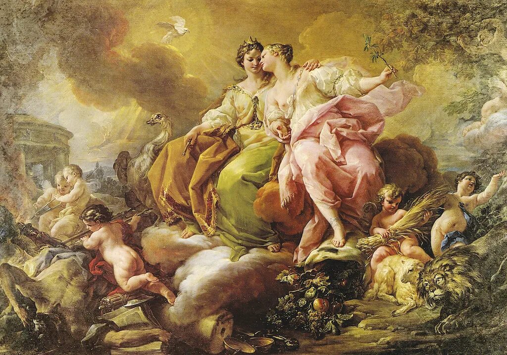 Фреска Коррадо Джакинто.. Франсуа Буше Триумф Венеры. Франсуа Буше «Триумф Венеры» (1740).