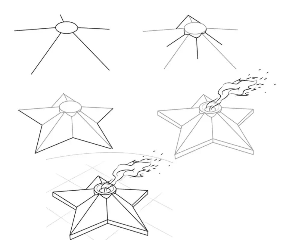 Рисунок вечного огня карандашом для срисовки. Вечный огонь рисунок. Рисуем вечный огонь. Поэтапное рисование вечного огня. Нарисовать вечный огонь.