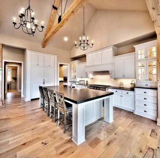 The kitchen is big