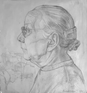Рисунок карандашом пожилого