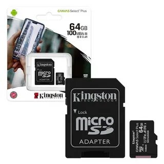 Карта памяти kingston canvas select