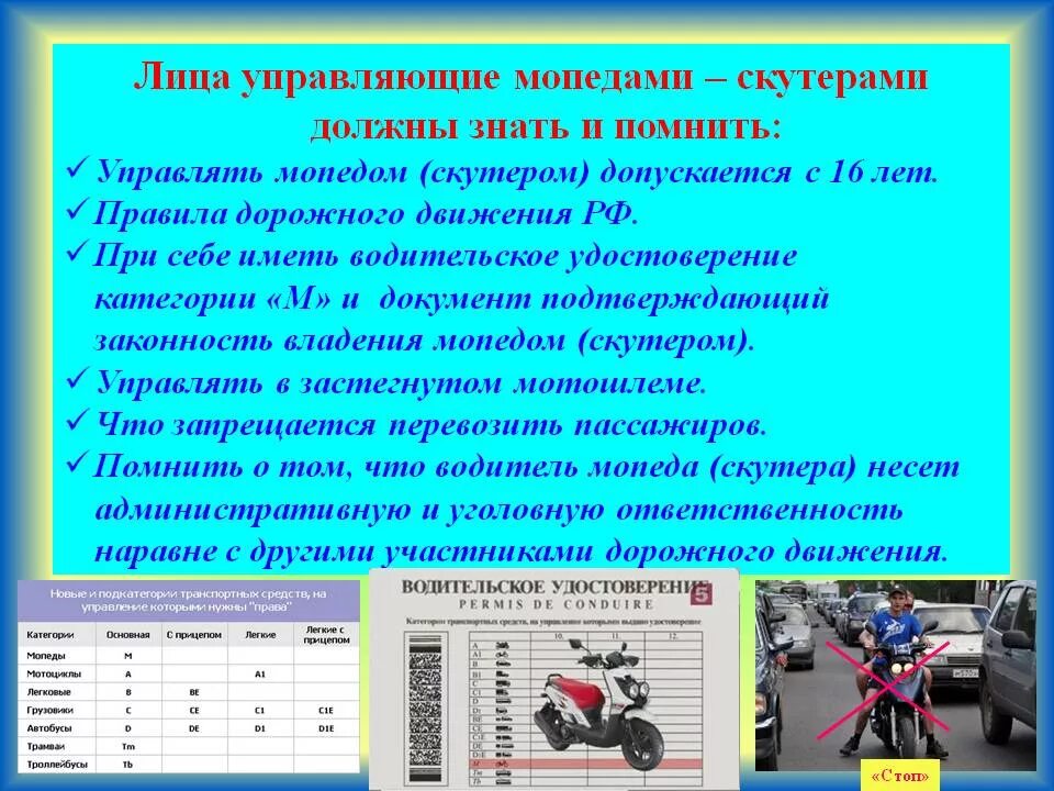 Закон о скутерах. ПДД для скутеристов. Памятки ПДД для водителей мопедов и скутеров. Мопед и мотоцикл ПДД. Памятка о безопасной езде на мопеде.