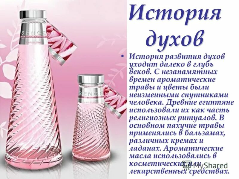 История создания ароматов. История создания ароматов