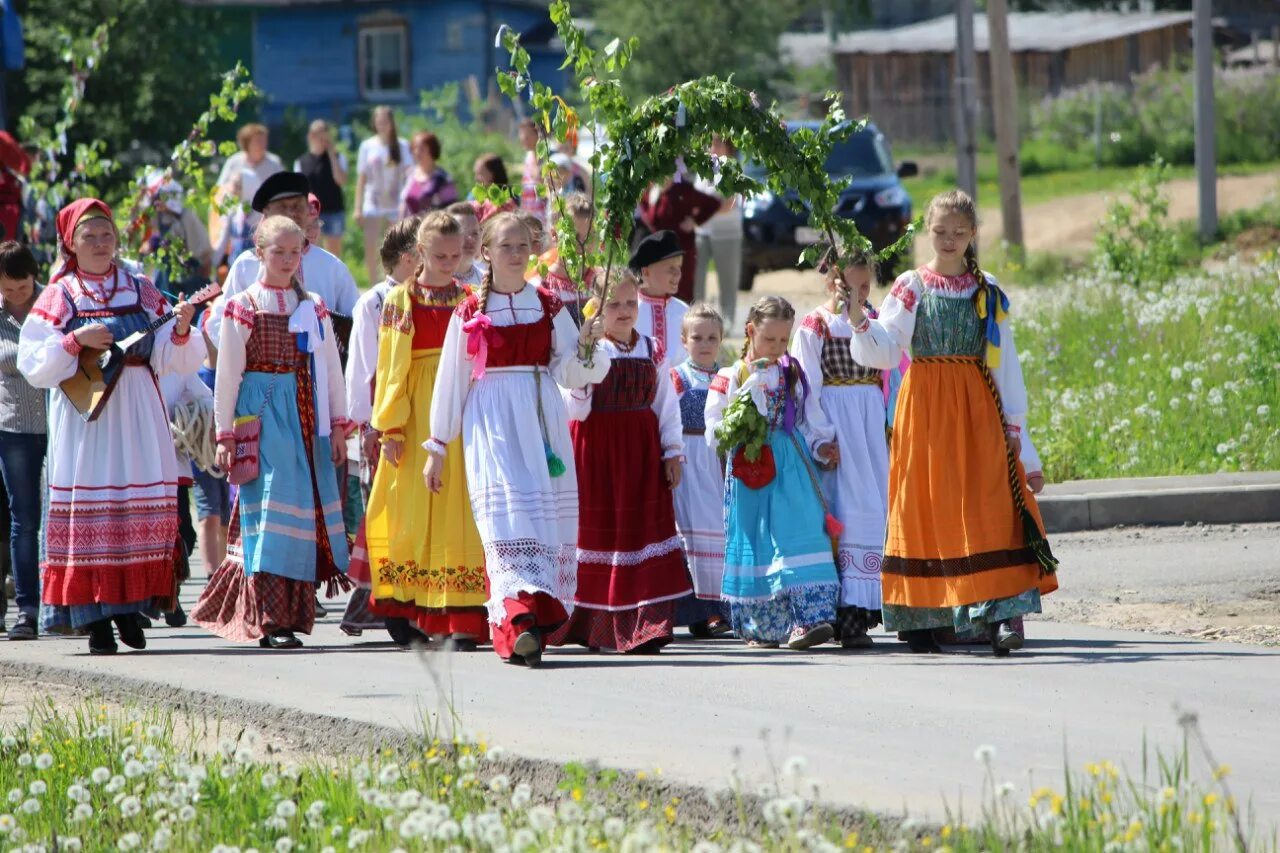 Нюксенский ЦТНК. Детский фольклорный праздник. Фестиваль фольклора деревня душа России. Нюксеница Вологодская область.