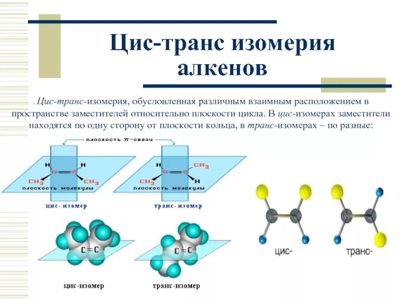 Цис молекула. Цис транс изомерия Алкены условия. Цис и транс изомеры в пространстве. Структурные формулы цис и транс изомеров. Цис транс изомерия характерна для.