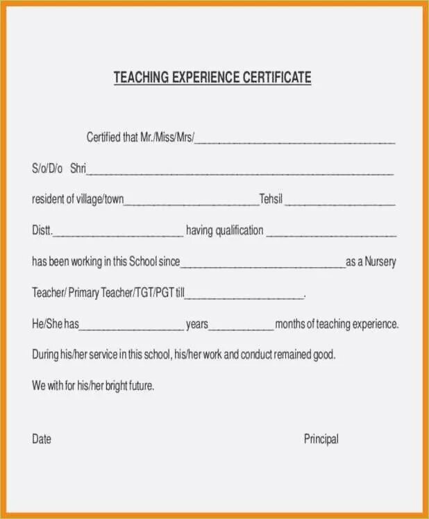 Experience taught me to. Experience certificate. work certificate. working experience certificate. work certificate sample.
