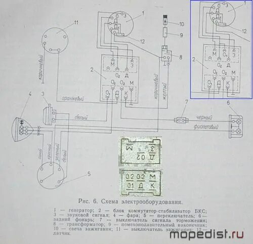 Восход 3 проводка