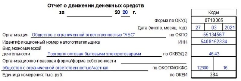 Отчет о движении денежных средств сроки. Отчет о движении денежных средств (ОКУД 0710005). Отчет об изменении денежных средств форма 4. Форма о движении денежных средств 2021. Отчет о движении денежных средств 2021 год пример заполнения.