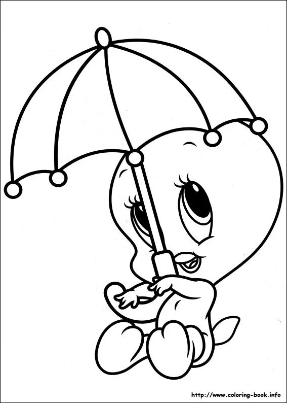 Раскраски ти ти. Раскраска малышка. Зонтик раскраска для детей. Твити птичка раскраска. Зайчик с зонтиком раскраска для детей.