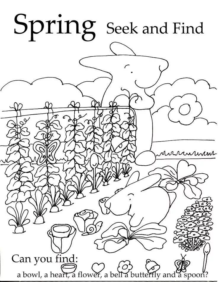 Spring worksheets for kids