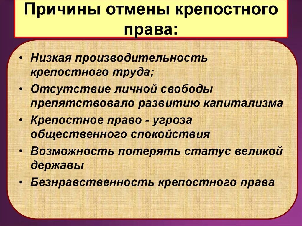 На какие территории распространялось крепостное право