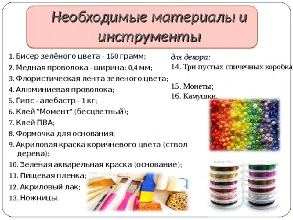 Описание техники и используемых материалов