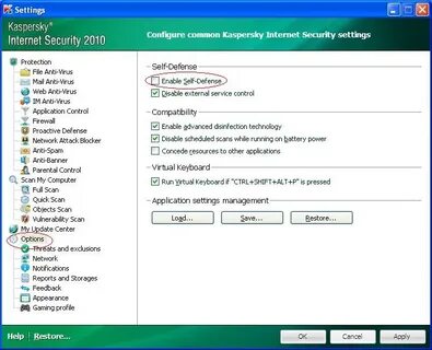 Kaspersky setup