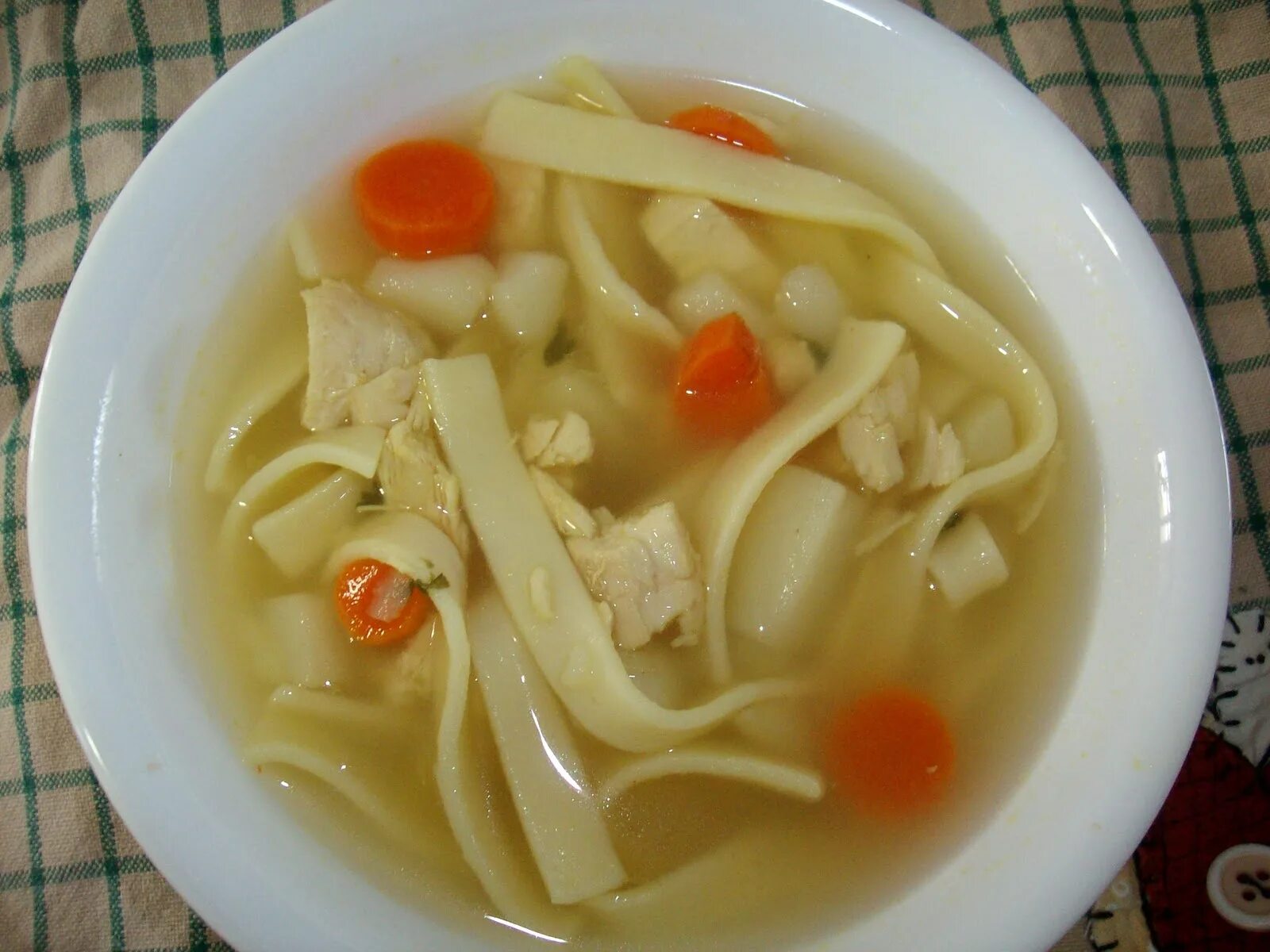 Суп лапша с картошкой калорийность