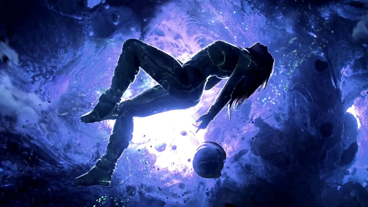 Музыка из видео в тг. Музыкальная Империя Цефер. Космическая девушка. Красивая девушка в космосе. Девушка и космос картинки.