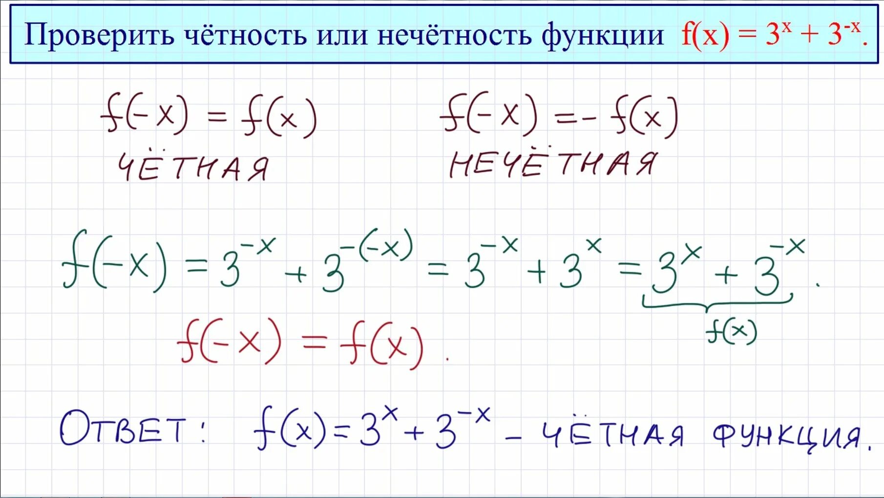 Как определить четность и нечетность. Как проверить функцию на четность. Как проверить четная или нечетная функция. Как проверить функцию на четность и нечетность. Проверка на нечетность функции.