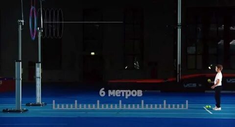 Метание теннисного мяча в цель