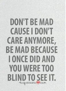 But i don t care