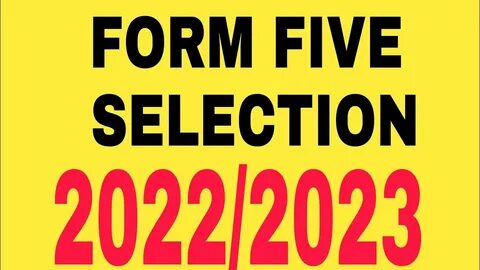 Form selection